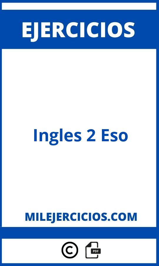 Ejercicios De Ingles 2 Eso Para Imprimir Con Soluciones